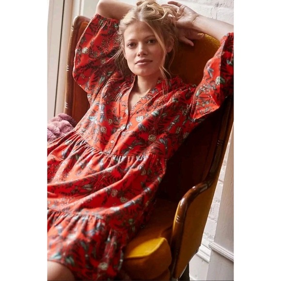 Anthropologie Dresses & Skirts - Anthropologie Kelly Louise Judd Flannel Whimsical Flannel Sleep Mini Dress Small